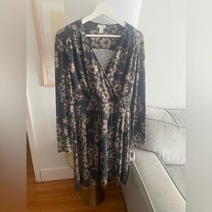 Spense Knitted Wrap  Winter Midi Dress Size L